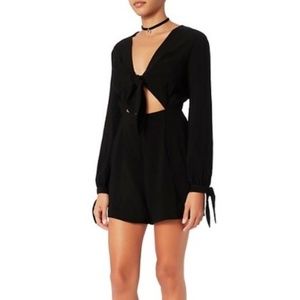 [intermix] black knot romper